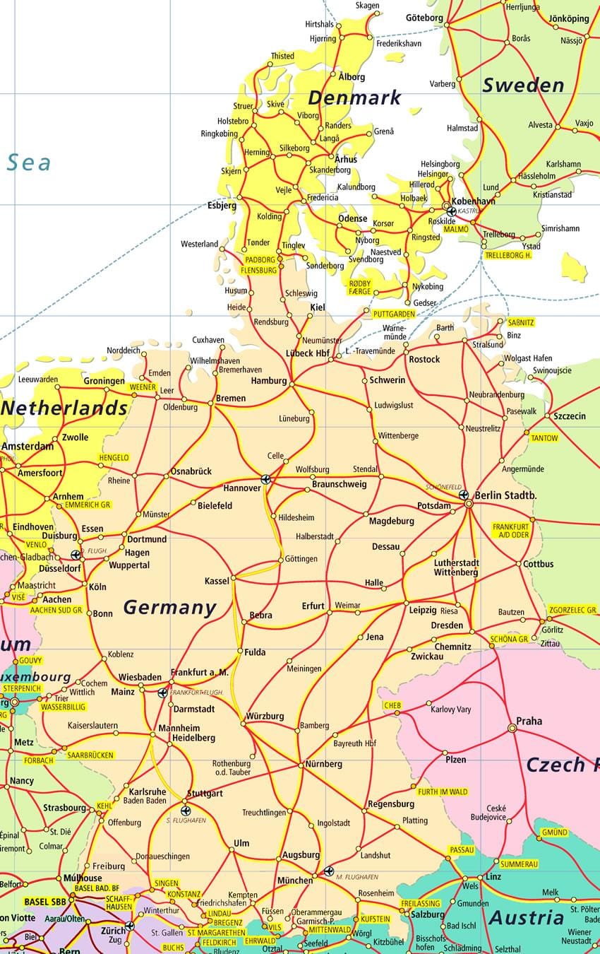 denmark wisata peta