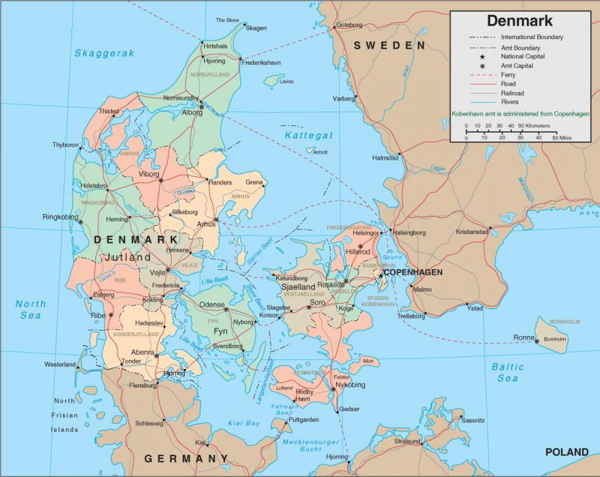 Peta dari denmark sungai