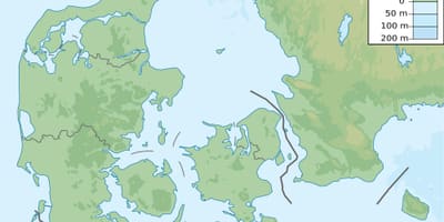 Peta dari denmark elevasi