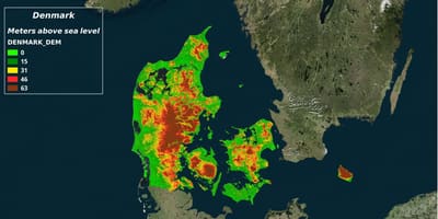 Peta dari denmark iklim 