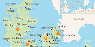 Peta dari pulau-pulau denmark