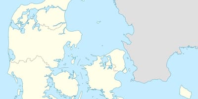 Peta dari denmark vektor