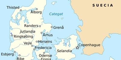 Peta dari fredericia, denmark